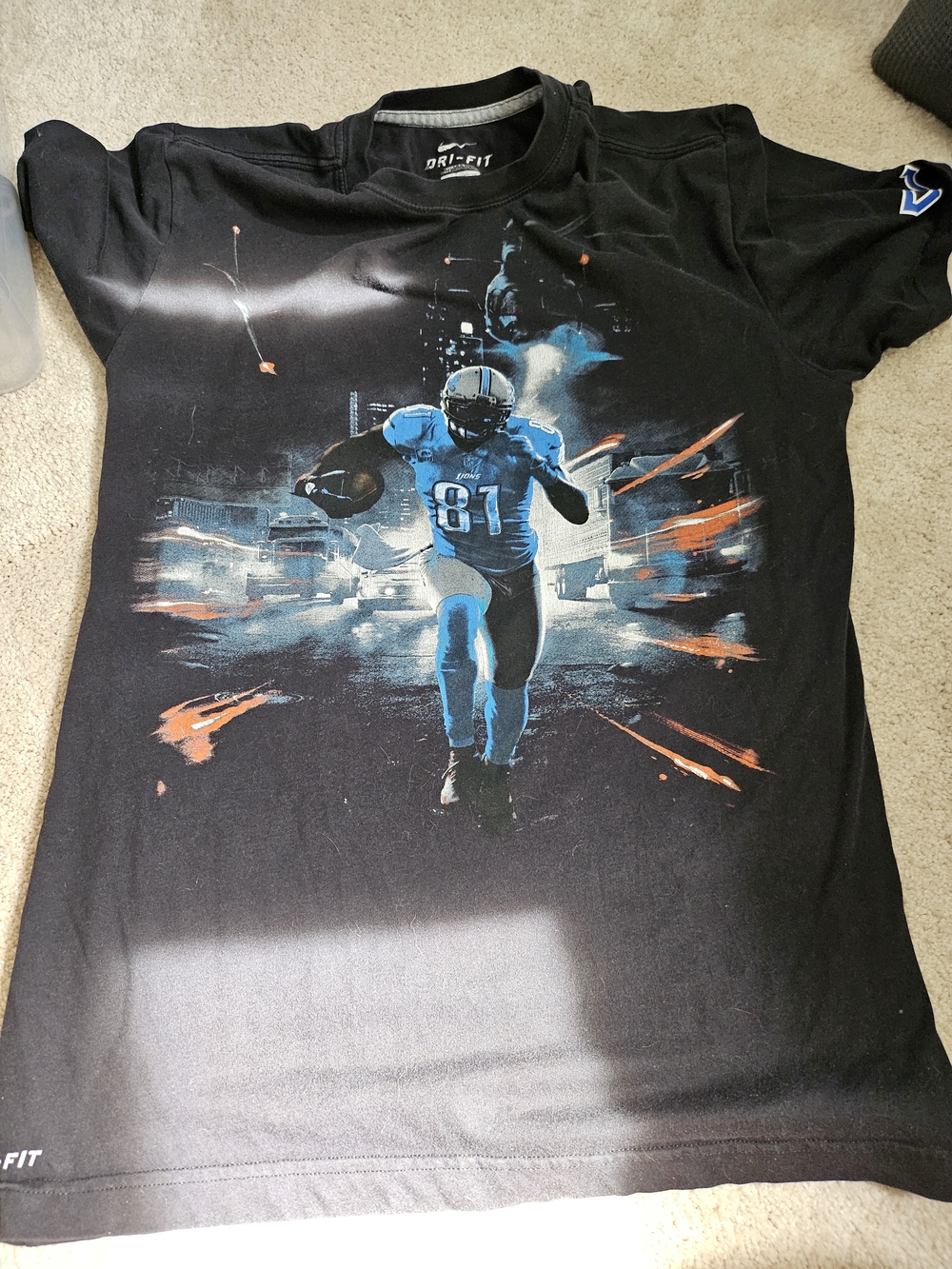 Nike Dri-FIT Men’s Black Graphic Football Tee